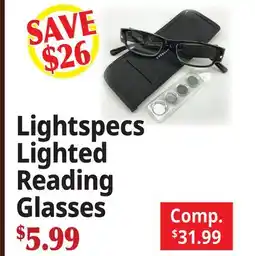 Ocean State Job Lot Lightspecs Lighted Reading Glasses offer