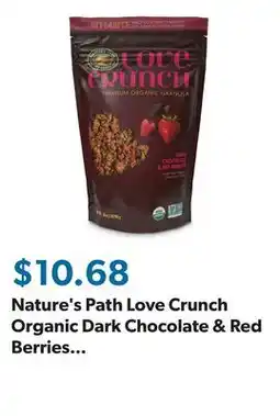 Sam's Club Nature's Path Love Crunch Organic Dark Chocolate & Red Berries Granola, 32 oz offer