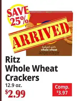 Ocean State Job Lot Ritz Whole Wheat Crackers offer