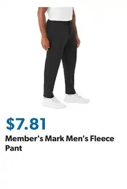 Sam's Club Member's Mark Men's Fleece Pant offer