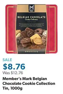 Sam's Club Member's Mark Belgian Chocolate Cookie Collection Tin offer