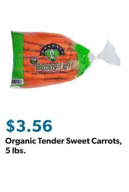 Sam's Club Organic Tender Sweet Carrots, 5 lbs offer