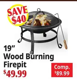 Ocean State Job Lot 19 Wood Burning Firepit offer