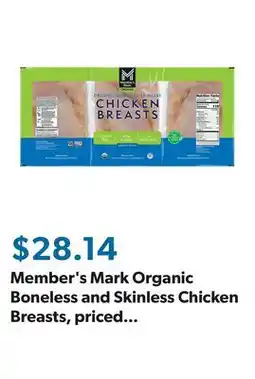 Sam's Club Member's Mark Organic Boneless and Skinless Chicken Breasts, priced per pound offer