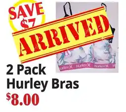 Ocean State Job Lot 2 Pack Hurley Bras offer