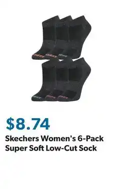 Sam's Club Skechers Women's 6-Pack Super Soft Low-Cut Sock offer