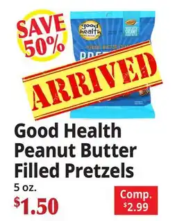 Ocean State Job Lot Good Health Peanut Butter Filled Pretzels offer