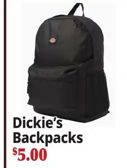 Ocean State Job Lot Dickie's Backpacks offer