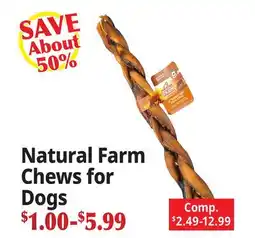 Ocean State Job Lot Natural Farm Chews for Dogs offer