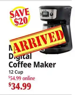 Ocean State Job Lot Mr. Coffee Digital Coffee Maker offer