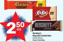 Albertsons Hershey's King Size Candy Bars offer