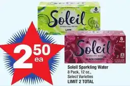 Albertsons Soleil Sparkling Water offer