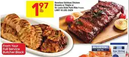 Albertsons Boneless Skinless Chicken Breasts or Thighs or St. Louis Style Pork Ribs offer
