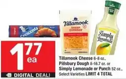 Albertsons Tillamook Cheese and Pillsbury Dough offer