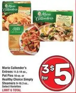 Albertsons Marie Callender's Entrees offer
