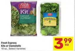Albertsons Fresh Express Kits or Clamshells offer