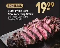 Albertsons USDA Prime Beef New York Strip Steak offer
