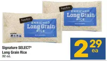 Albertsons Signature select long grain rice offer