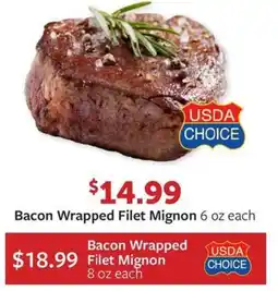 Fareway Bacon Wrapped Filet Mignon offer