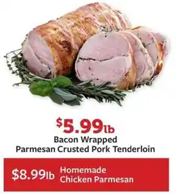 Fareway Bacon Wrapped Parmesan Crusted Pork Tenderloin offer
