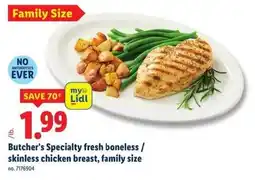 Lidl Butcher's Specialty fresh boneless skinless chicken breast offer