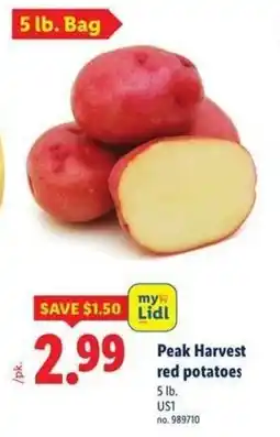 Lidl Peak Harvest red potatoes offer