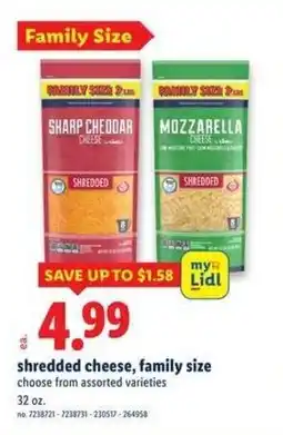 Lidl Shredded cheese offer