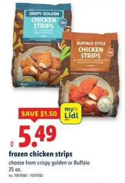 Lidl Frozen chicken strips offer