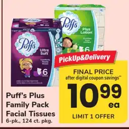ACME Puff's Plus Family Pack Facial Tissues offer