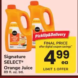 ACME Signature SELECT Orange Juice offer