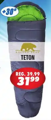 Big 5 Golden Bear Teton +30° Mummy Bag offer