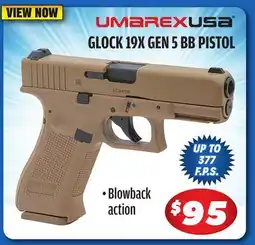 Big 5 Umarex Glock 19X Gen 5 BB Pistol offer