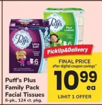 Puff's Plus Family Pack Facial Tissues