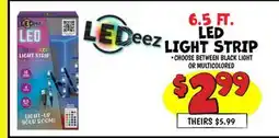 Ollie's 6.5 FT. LED LIGHT STRIP offer