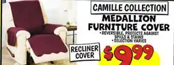 Ollie's CAMILLE COLLECTION MEDALLION FURNITURE COVER offer