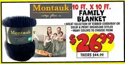 Ollie's 10 FT. X 10 FT. FAMILY BLANKET offer