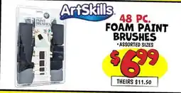Ollie's 48 PC. FOAM PAINT BRUSHES offer