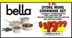 Ollie's 9 PC. bella STORE MORE COOKWARE SET offer