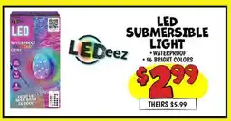 Ollie's LEDeez LED SUBMERSIBLE LIGHT offer