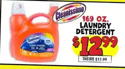 Ollie's Cleanissimo 169 OZ. LAUNDRY DETERGENT offer