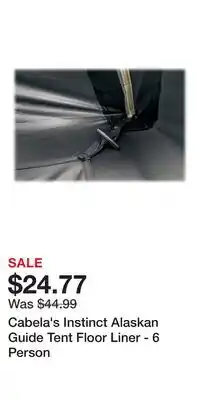 Cabela's Cabela's Instinct Alaskan Guide Tent Floor Liner - 6 Person offer