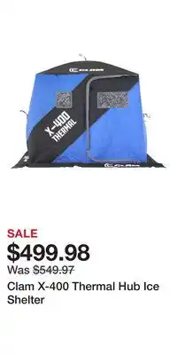 Cabela's Clam X-400 Thermal Hub Ice Shelter offer
