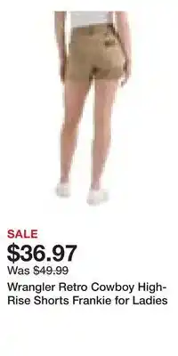 Cabela's Wrangler Retro Cowboy High-Rise Shorts Frankie for Ladies offer