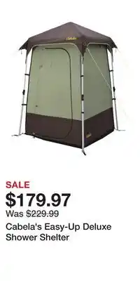 Cabela's Cabela's Easy-Up Deluxe Shower Shelter offer
