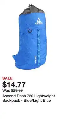 Cabela's Ascend Dash 720 Lightweight Backpack - Blue/Light Blue offer