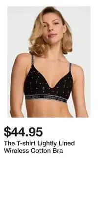 Victoria's Secret The T-shirt Lightly Lined Wireless Cotton Bra offer