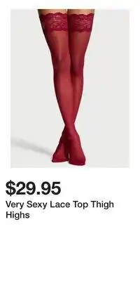 Victoria's Secret Very Sexy Lace Top Thigh Highs offer
