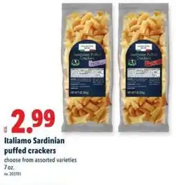 Lidl Italiamo Sardinian puffed crackers offer
