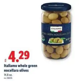 Lidl Italiamo whole green nocellara olives offer