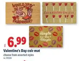 Lidl Valentine's Day coir mat offer